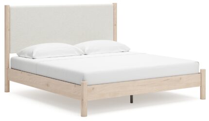 Cadmori King Upholstered Panel Bed - Ashley Direct