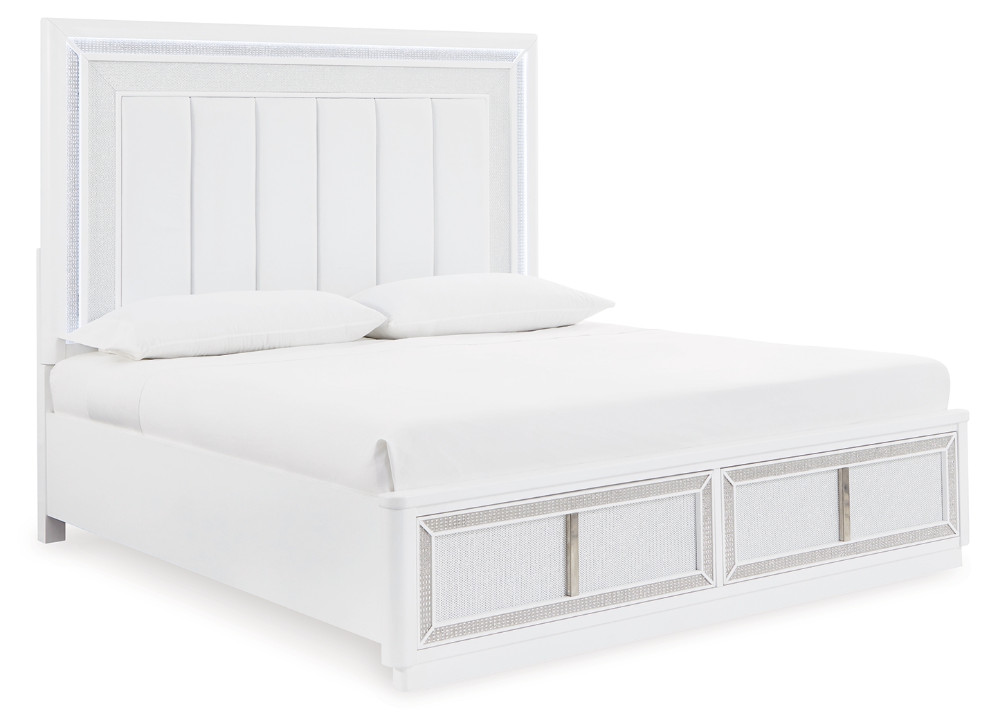 Chalanna King Upholstered Storage Bed - Ashley Direct