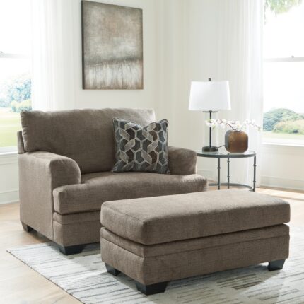 Stonemeade Oversized Chair and Ottoman - Ashley Direct