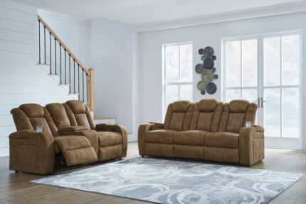 Wolfridge Power Reclining Sofa and Loveseat - Ashley Direct