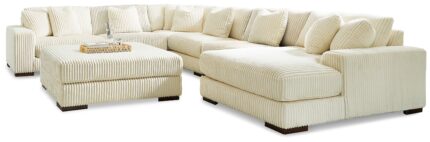 Lindyn 6-Piece Sectional with Chaise and Ottoman - Ashley Direct