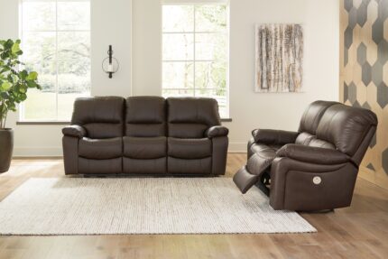 Leesworth Power Reclining Sofa and Loveseat - Ashley Direct