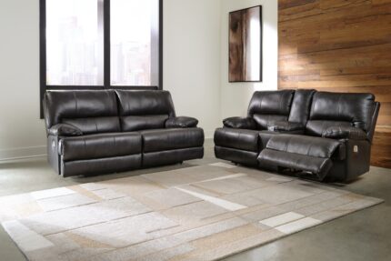 Mountainous Power Reclining Sofa and Loveseat - Ashley Direct