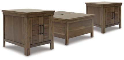Moriville Lift-top Coffee Table and 2 End Tables - Ashley Direct