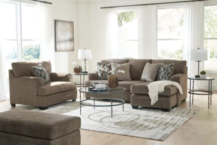 Stonemeade Sofa Chaise, Oversized Chair and Ottoman - Ashley Direct