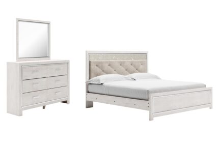 Altyra King Panel Bed, Dresser and Mirror - Ashley Direct