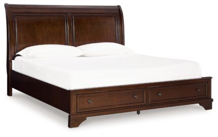 Trellington Queen Sleigh Storage Bed - Ashley Direct