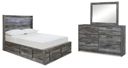 Baystorm Full Panel Storage Bed, Dresser and Mirror - Ashley Direct