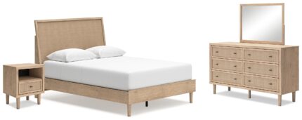 Cielden Queen Panel Bed, Dresser, Mirror and Nightstand - Ashley Direct