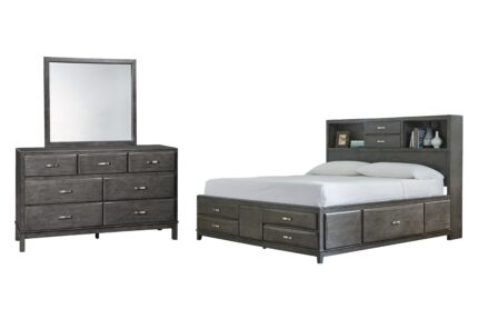 Caitbrook King Storage Bed, Dresser and Mirror - Ashley Direct