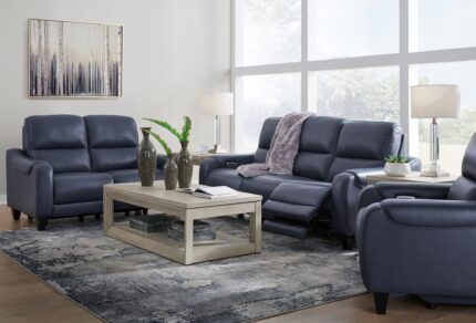 Mercomatic Power Reclining Sofa, Loveseat and Recliner - Ashley Direct
