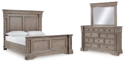 Blairhurst Queen Panel Bed, Dresser and Mirror - Ashley Direct
