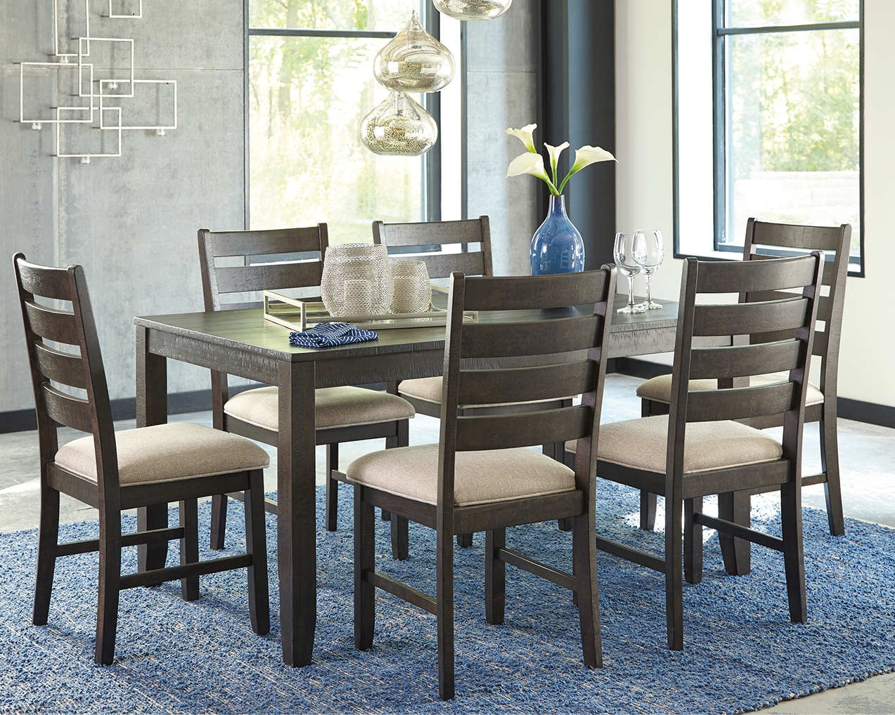 Rokane Dining Table and Chairs (Set of 7) product image