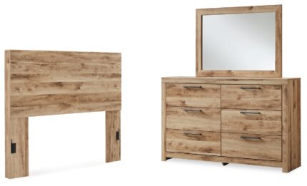 Hyanna Full Panel Headboard, Dresser and Mirror - Ashley Direct