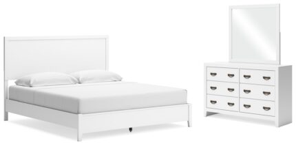 Binterglen King Panel Bed, Dresser and Mirror - Ashley Direct