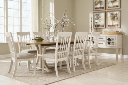 Shaybrock Dining Table and 8 Chairs - Ashley Direct