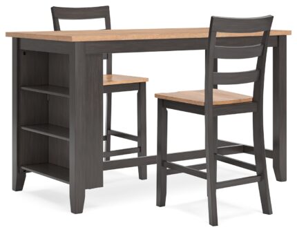Gesthaven Counter Height Dining Table and 2 Barstools - Ashley Direct
