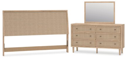 Cielden King Panel Headboard, Dresser and Mirror - Ashley Direct