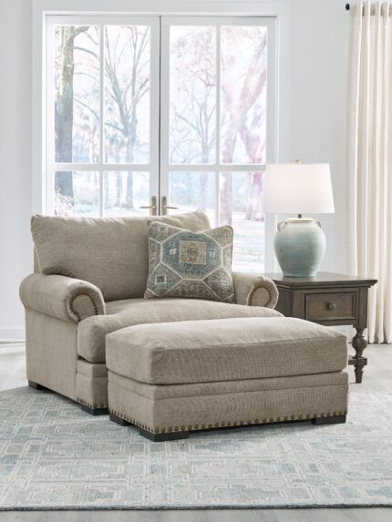 Galemore Oversized Chair and Ottoman - Ashley Direct