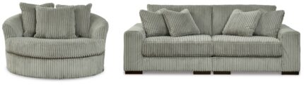 Lindyn 2-Piece Sectional Sofa and Oversized Swivel Accent Chair - Ashley Direct