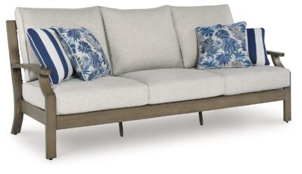 Rainier Ranch Outdoor Sofa with Cushion - Ashley Direct