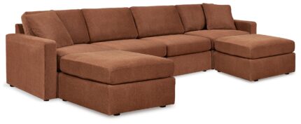 Modmax 4-Piece Sectional and 2 Ottomans - Ashley Direct