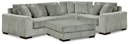 Lindyn 4-Piece Sectional and Ottoman - Ashley Direct