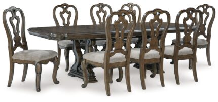 Maylee Dining Table and 8 Chairs - Ashley Direct