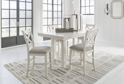 Robbinsdale Counter Height Dining Table and 4 Barstools - Ashley Direct