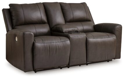 Boxmere Power Reclining Loveseat with Console - Ashley Direct