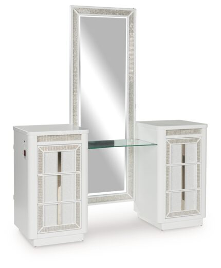 Chalanna Vanity with Mirror - Ashley Direct
