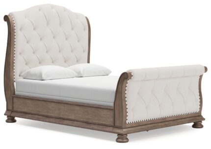 Ardenfield Queen Upholstered Sleigh Bed - Ashley Direct