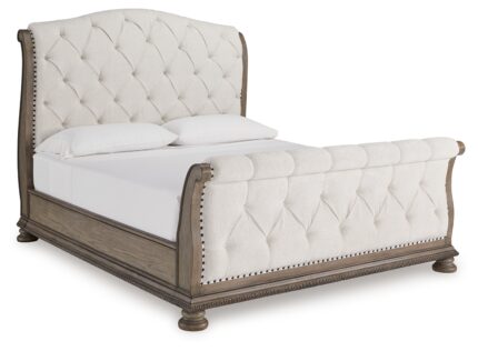 Ardenfield King Upholstered Sleigh Bed - Ashley Direct