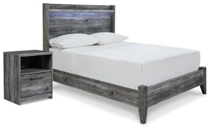 Baystorm Full Panel Bed and Nightstand - Ashley Direct