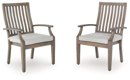 Rainier Ranch Outdoor Arm Chair with Cushion (Set of 2) - Ashley Direct