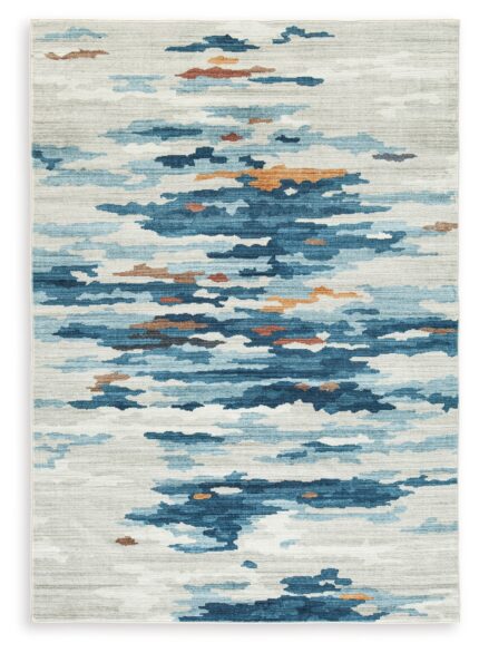Vinlett 5' x 7' Washable Rug - Ashley Direct