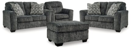 Lonoke 2 Loveseats, Oversized Chair and Ottoman - Ashley Direct