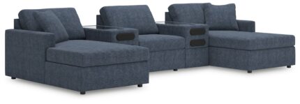 Modmax 5-Piece Double Chaise with Audio Consoles - Ashley Direct