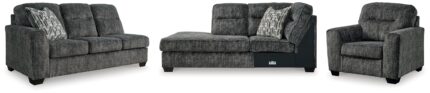 Lonoke 2-Piece Sectional and Oversized Chair - Ashley Direct