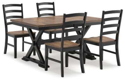 Wildenauer Dining Table and 4 Chairs - Ashley Direct