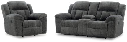 Frohn Reclining Loveseat and Recliner - Ashley Direct