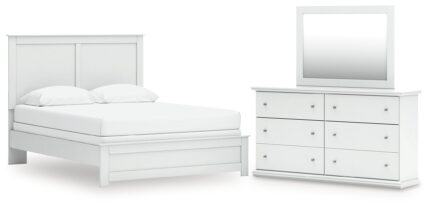 Bostwick Shoals Queen Panel Bed, Dresser and Mirror - Ashley Direct