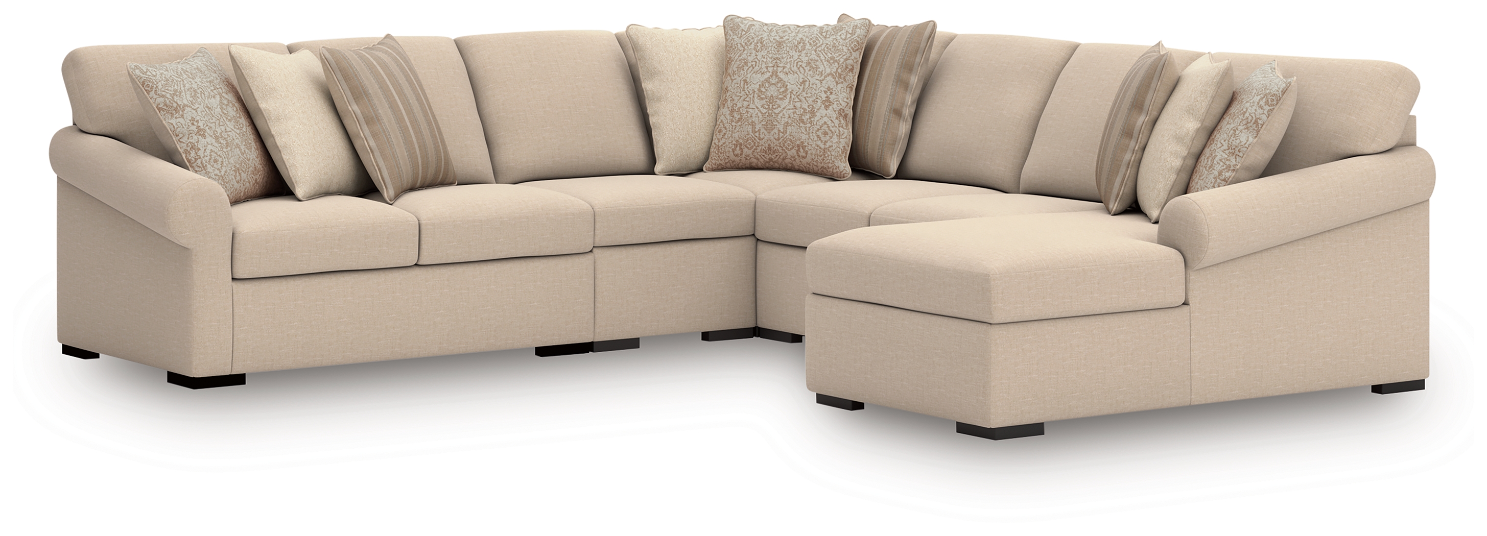LadyMae 5-Piece Sectional with Chaise - Ashley Direct