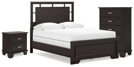 Covetown Full Panel Bed, Chest and Nightstand - Ashley Direct