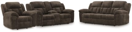 Frohn Reclining Sofa, Loveseat and Recliner - Ashley Direct