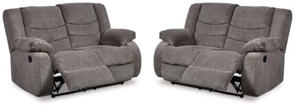 Tulen Set of 2 Reclining Loveseats - Ashley Direct