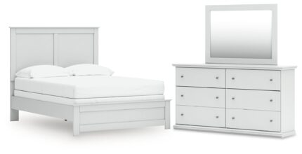 Bostwick Shoals Full Panel Bed, Dresser and Mirror - Ashley Direct