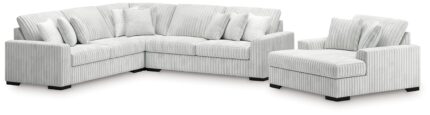 Stupendous 3-Piece Sectional and Oversized Chaise - Ashley Direct
