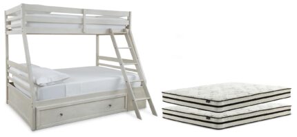 Robbinsdale Twin over Full with Storage and Mattresses - Ashley Direct