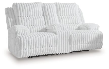 Rhines Falls Power Reclining Loveseat with Console - Ashley Direct